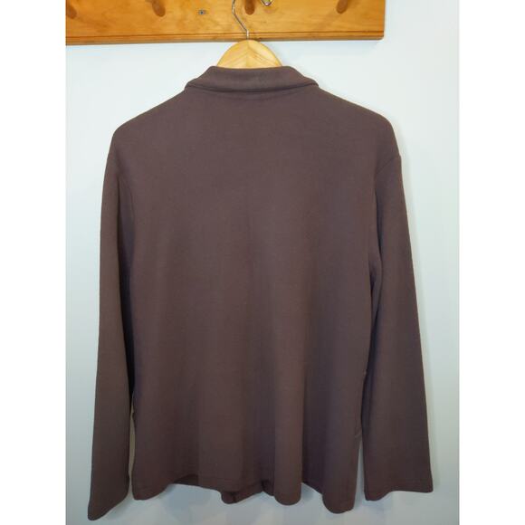 Fat Hat Clothing Company Women's Size Medium Brown Button Down Cardigan Swterer - Picture 2 of 7